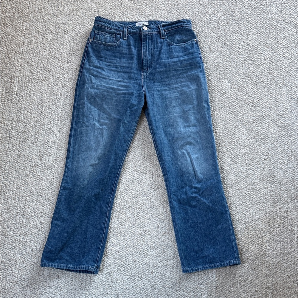 Frame Denim Dark Blue Ankle Jeans